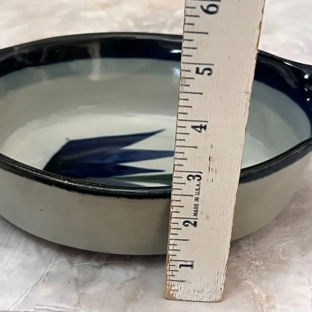 Vintage Handmade Clay Oven Baking Dish 9.5